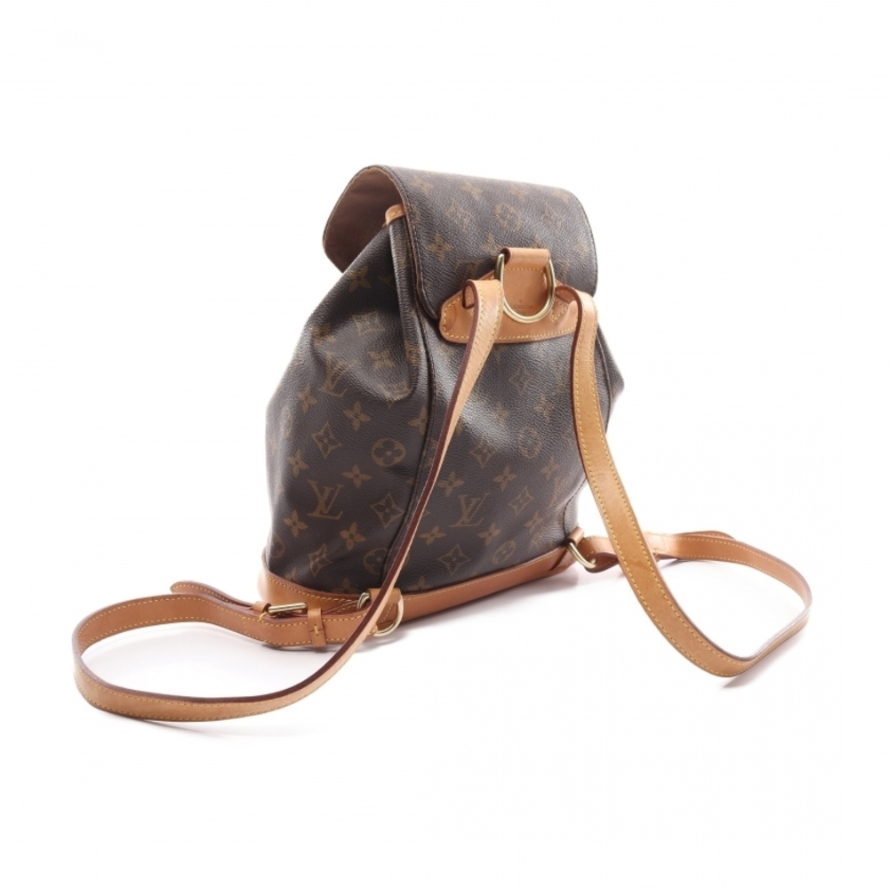 Louis Vuitton Montsouris MM Monogram Backpack Rucksack Brown